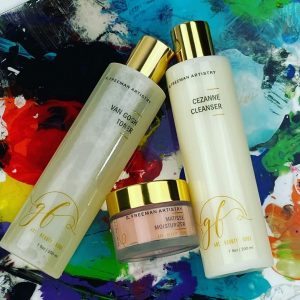 Art inspired skincare line by artist Glenda Freeman